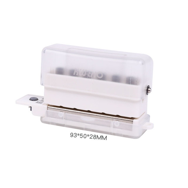 KWTRIO 6 Hole Puncher 99H6 Handheld Plastic Paper Puncher 6mm for A4