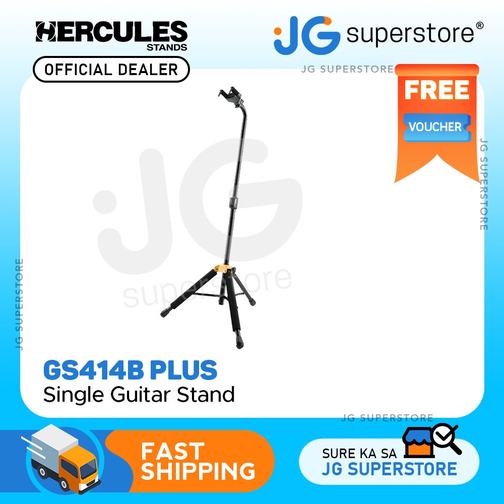 Hercules GS414B PLUS Single Guitar Stand with Auto Grip System JG