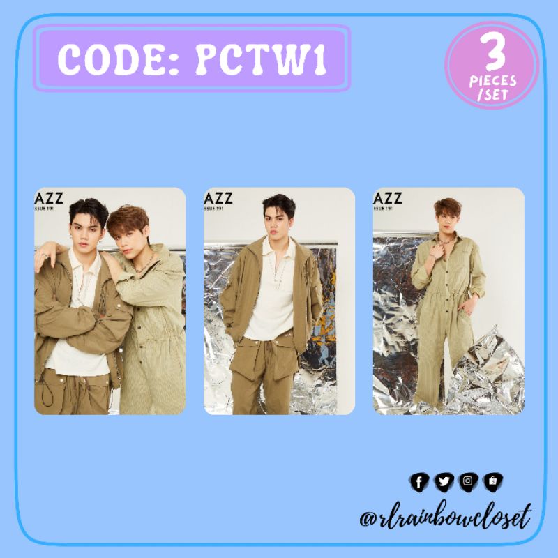 Thai BL FortPeat Photocards Fort Thitipong Peat Wasuthorn BabyFeat