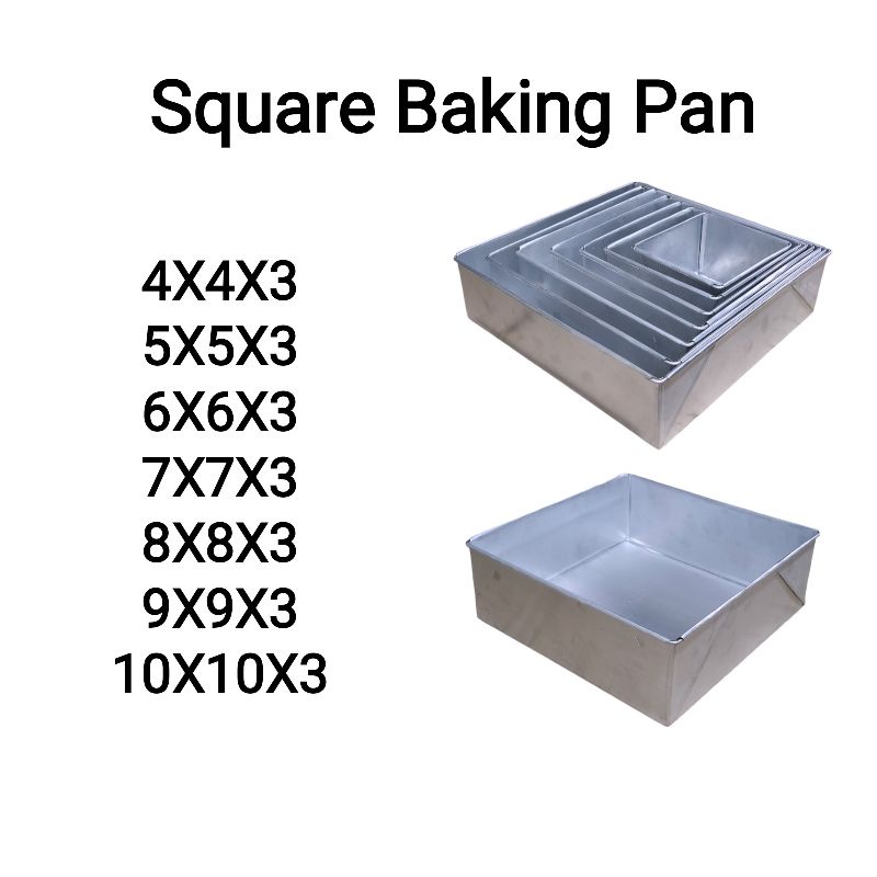 COD SQUARE PAN BAKING PAN INCHES HEIGHT