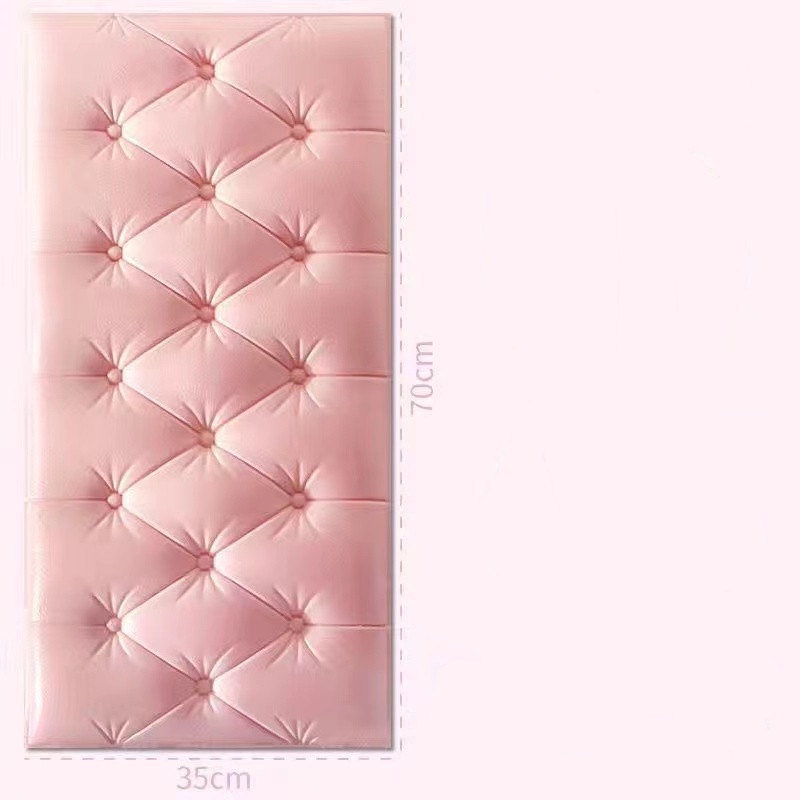 3d Self-adhesive Headboard Wall Stickers Thickened Anti-collision