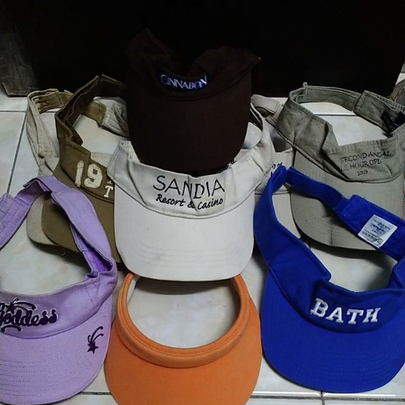 TOPI - BUNDLE VISOR CAP/HAT UNISEX | Shopee Philippines