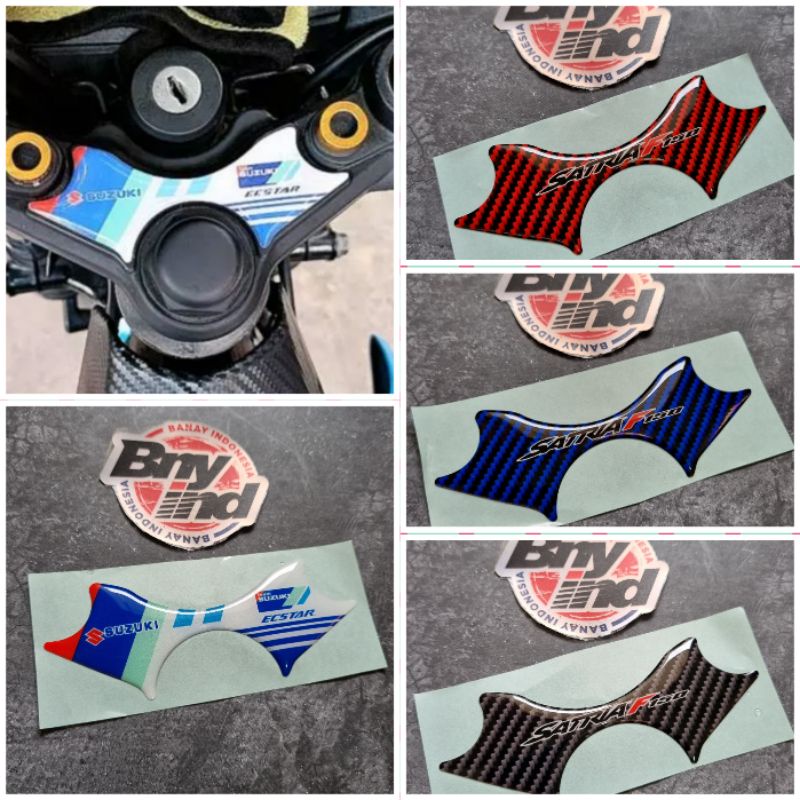Satria FU Triangle Handlebar Emblem STICKER STICKER Embossed | Shopee ...