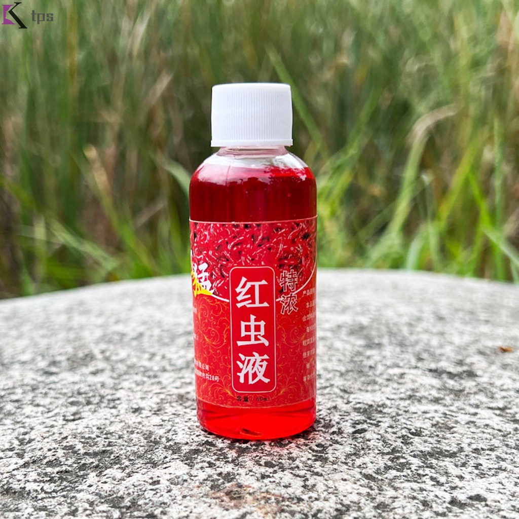 60ml Fish Attracting Red Worm Liquid Herring Bait Wild Fishing