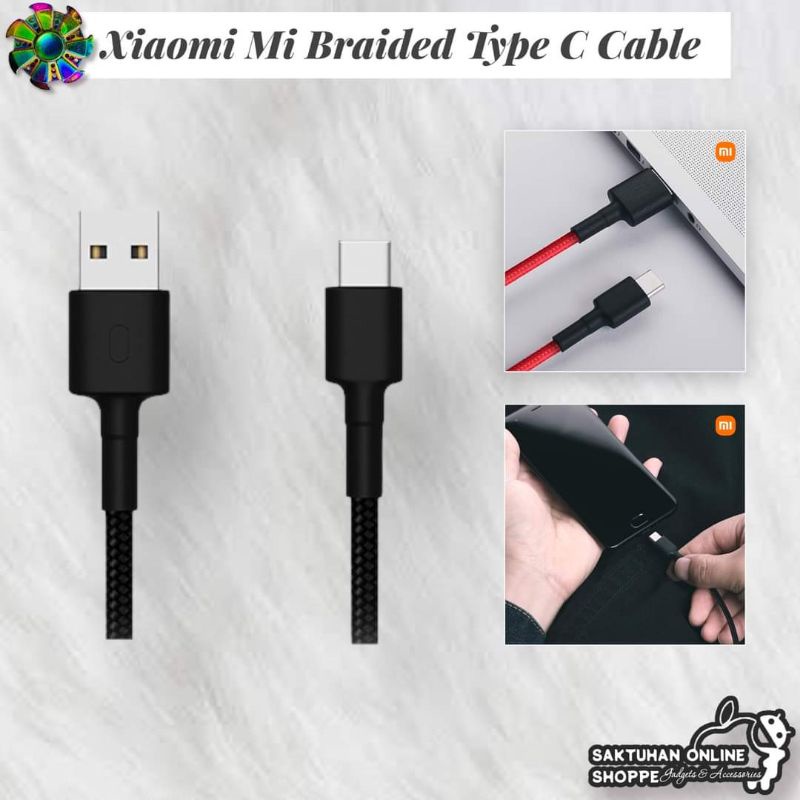 XIAOMI MI TYPE-C BRAIDED CABLE | Shopee Philippines