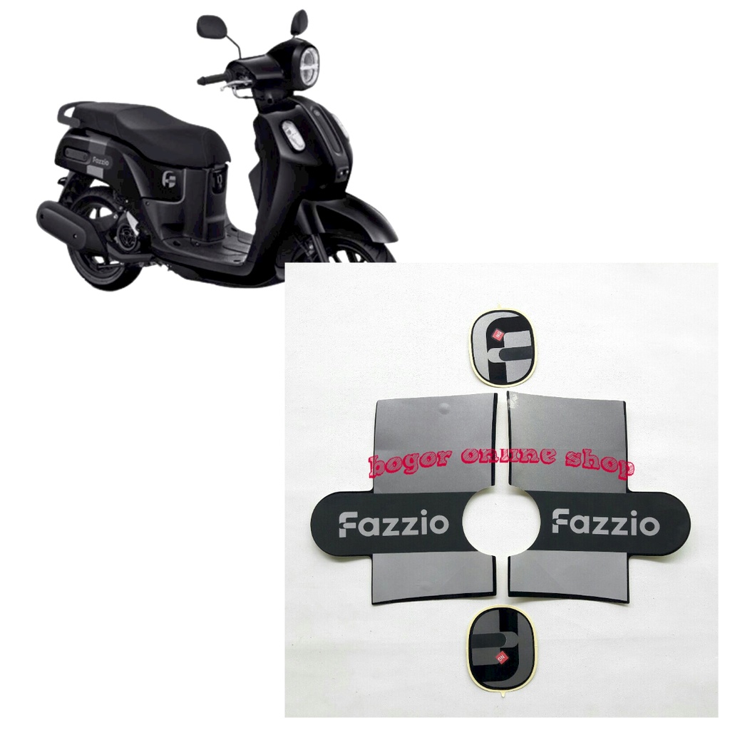 2022 yamaha fazzio motorbike body trim striping sticker, black | Shopee ...