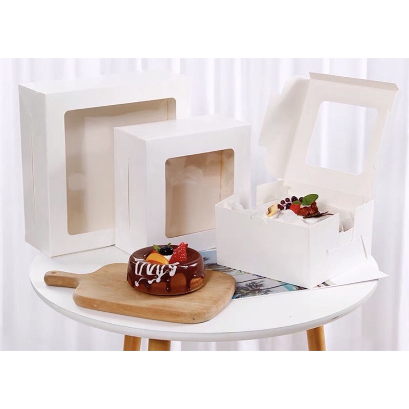 All around Classic White Box with Window and Tray for 4, 6, 8 and 9 ...