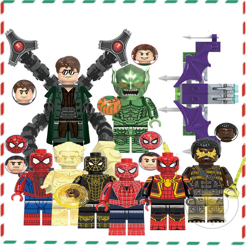 Children's Assembled Building Block Spiderman Toys Minifigure Toy ...