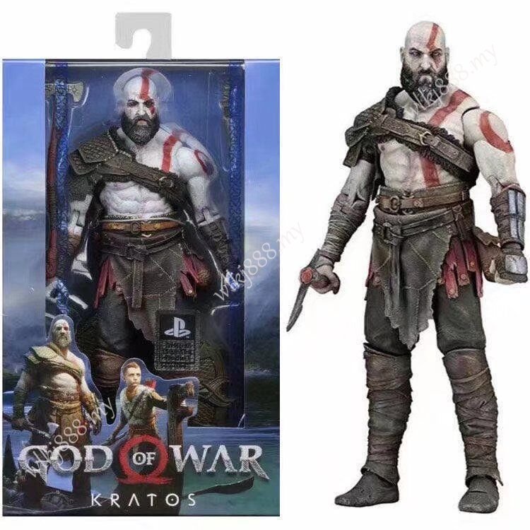 NECA Kratos God of War Articulado Action Figure Model Dolls | Shopee ...
