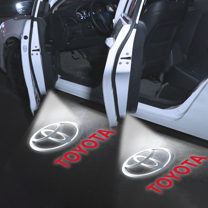 1pcs LED Car Door Lights HD Car Logo Light Door Projection Sensor Lamps for Toyota Camry