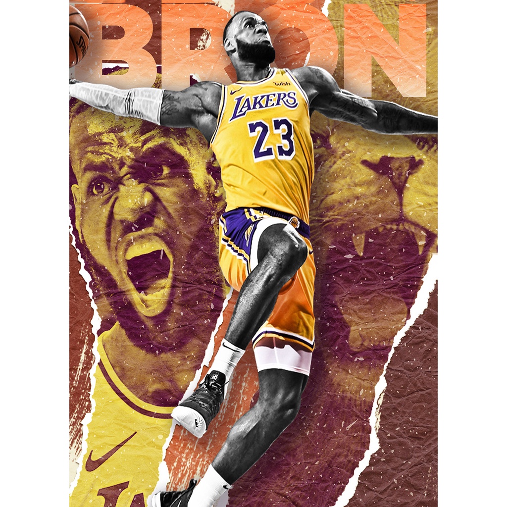 LEBRON JAMES HD POSTER 21cm x 29.7cm (3pcs minimum order) | Shopee ...
