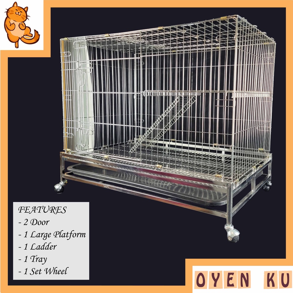 Stainless Steel Cat Cage/Stainless Steel Cat Cage/Stainless Steel Cat