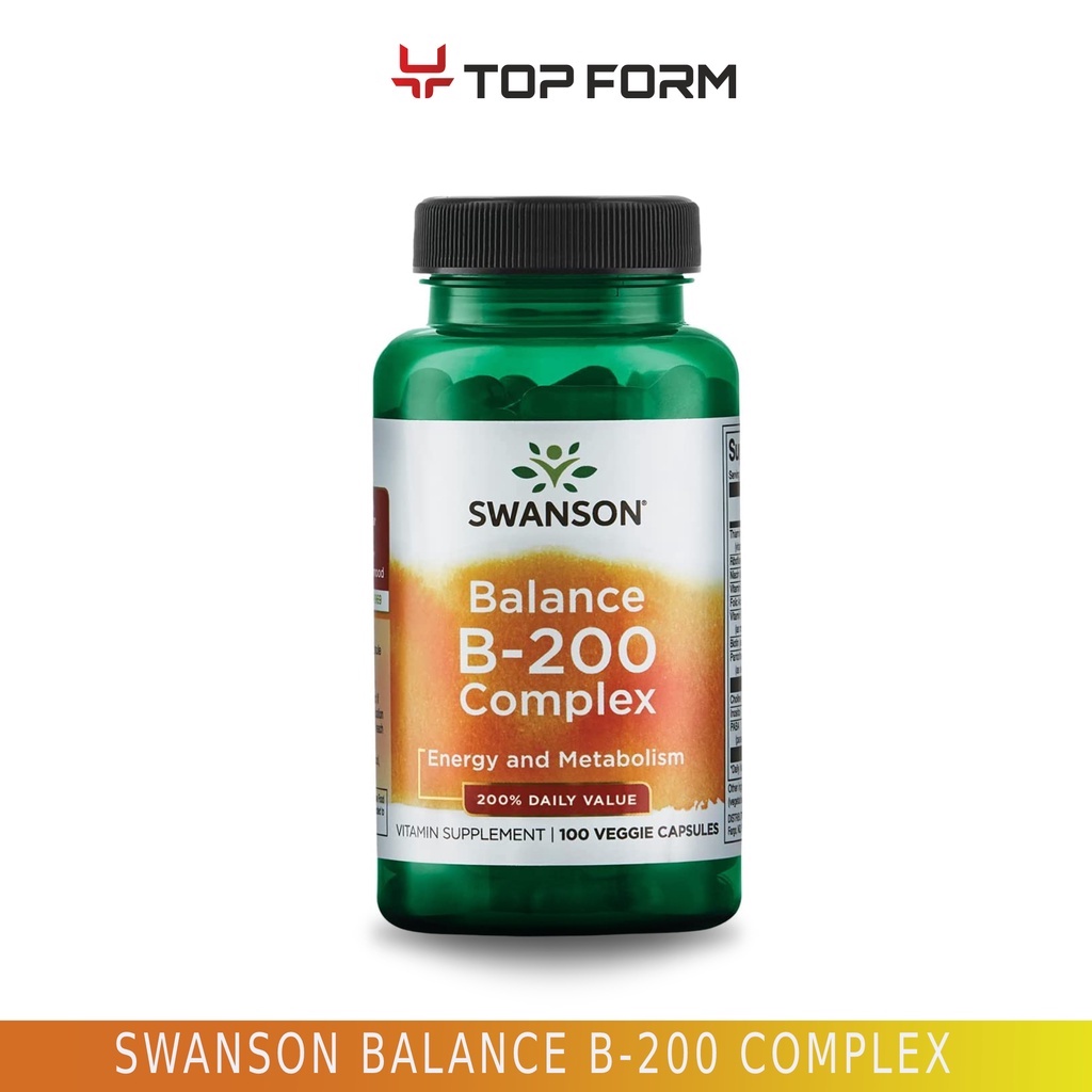 Swanson Balance B200 Complex Energy and Metabolism 100 Capsules