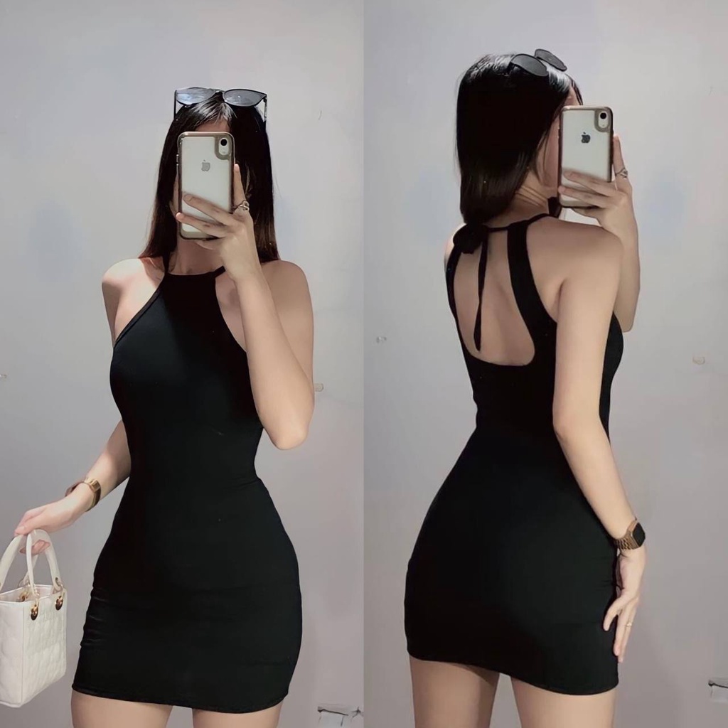 HOTZ Aubrey Sexy Back Bodycon Mini Dress XS - MEDIUM (SLIM BODY FRAME ...