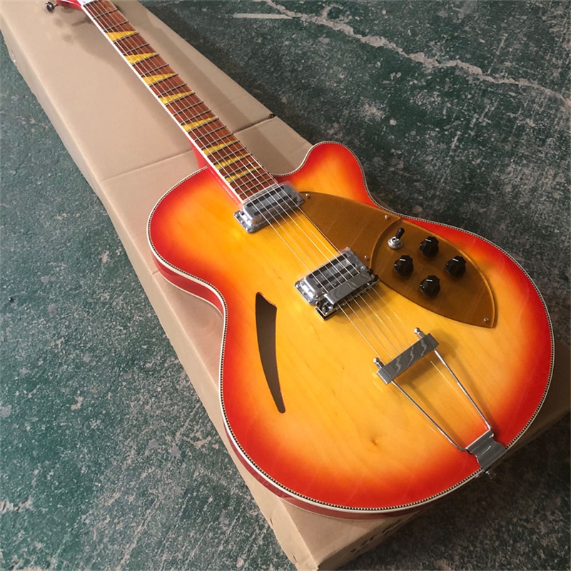 Semi Hollow Rickenbacker 365 String Electric Guitar Cherry Sunburst ...