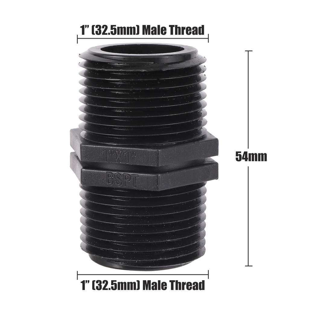 Double Threaded Connector with 1/2