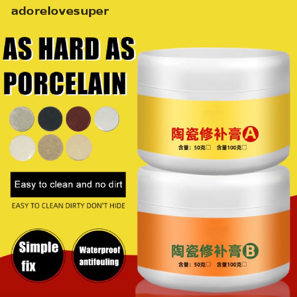 AD1PH Tile Repair Paste Kit Bathroom Tub Repair Fiberglass Porcelain