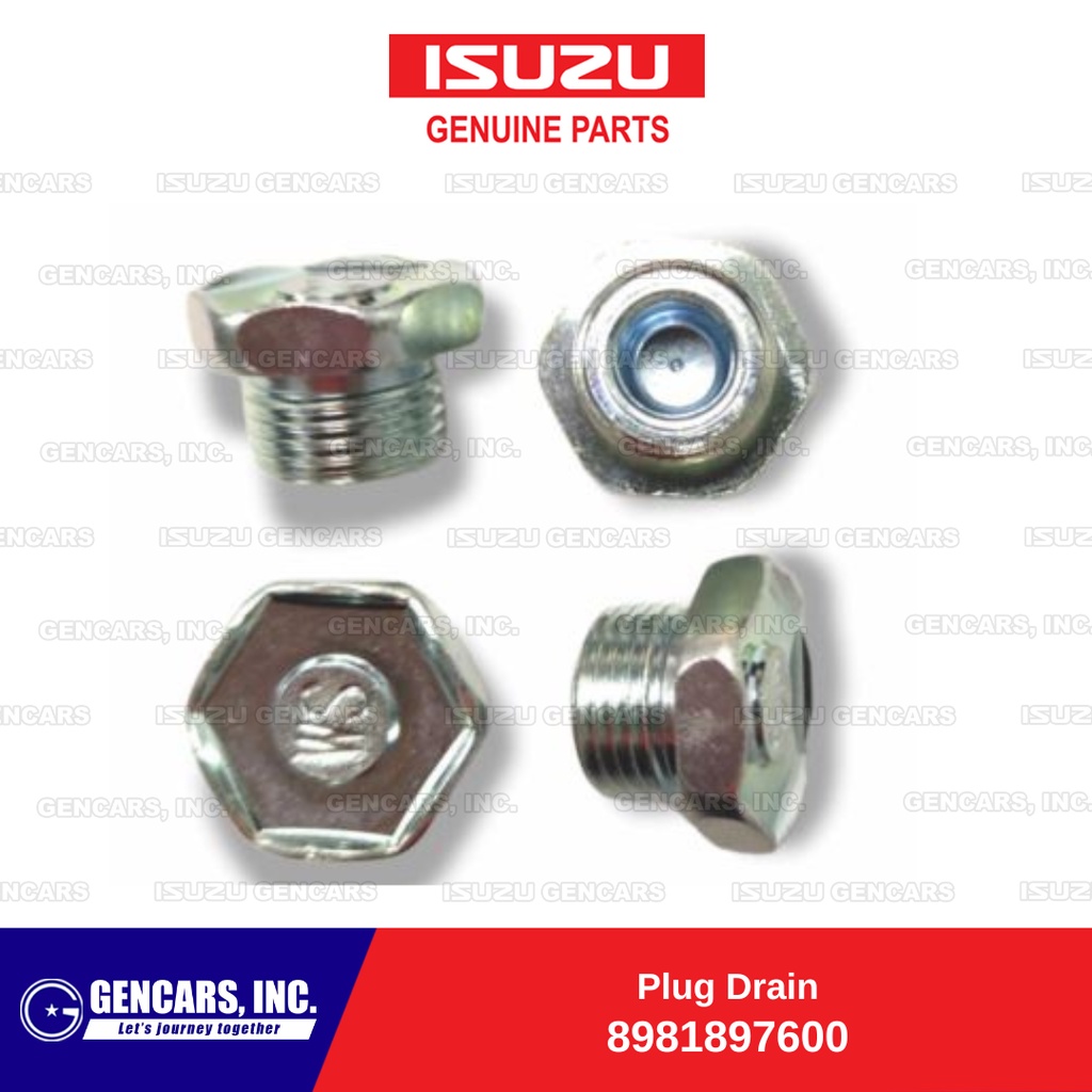 Isuzu Drain Plug w/ Gasket for Transfer Case AT for MUX 20152021 /Dmax