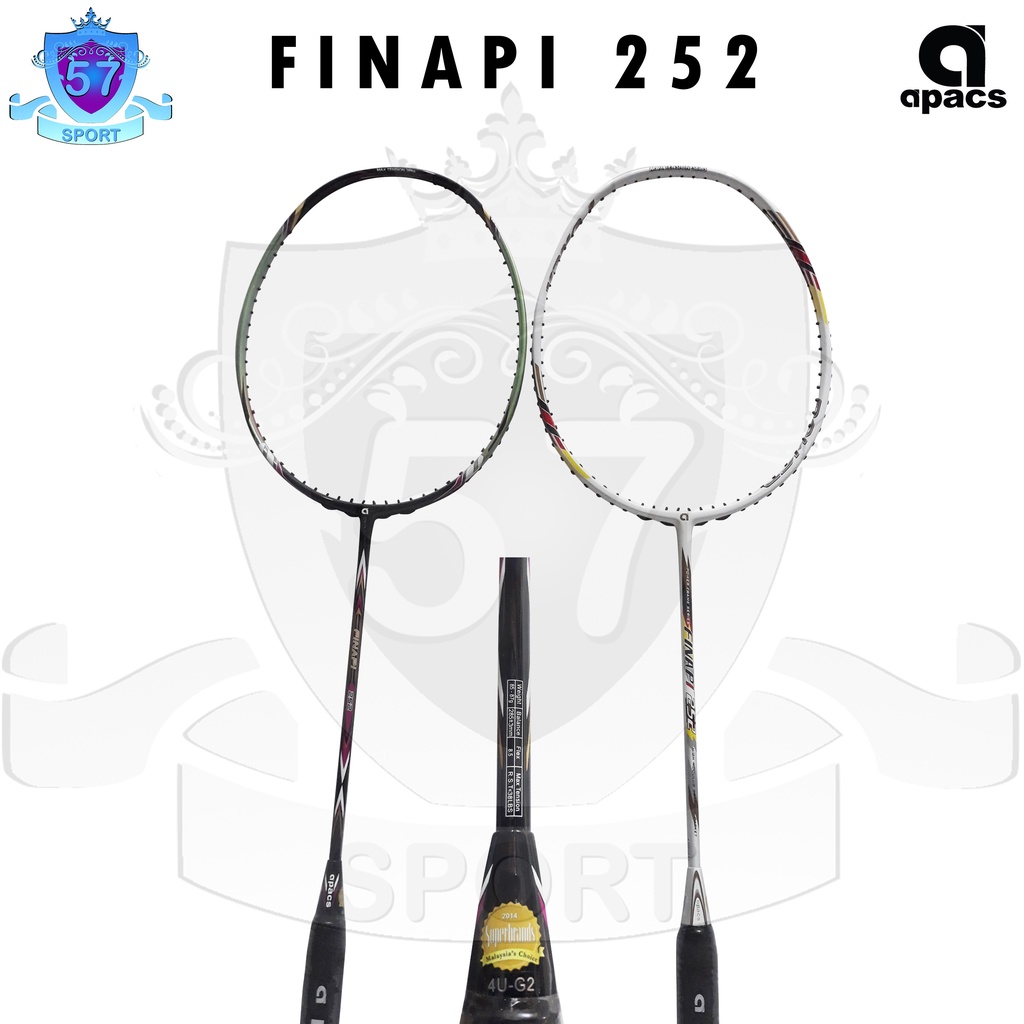 Original Apacs Finapi 252 Badminton Racket, Bonus Strings and Bag ...