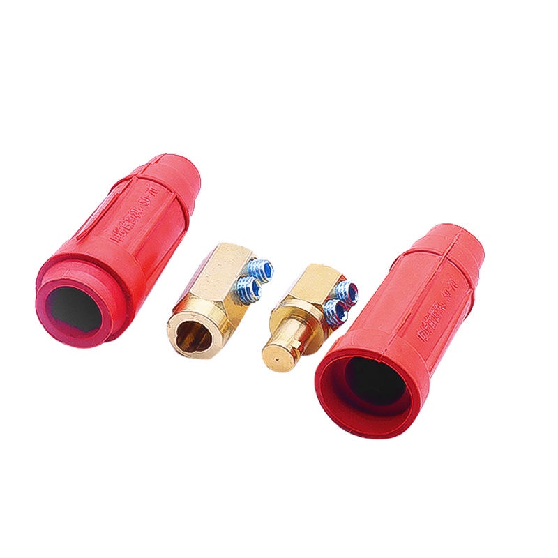 Chinese Welding Machine Cable Connector DKJ-35/50/70/95 Pure Copper ...