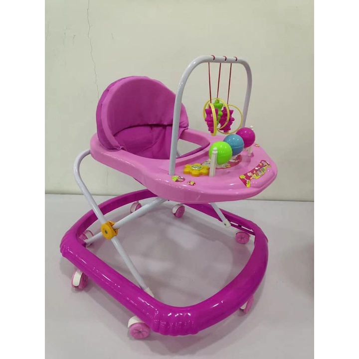 Baby Walker Baby Walkers with Play Toys Walker Toys Learning To Walk Adjustable Height Safety