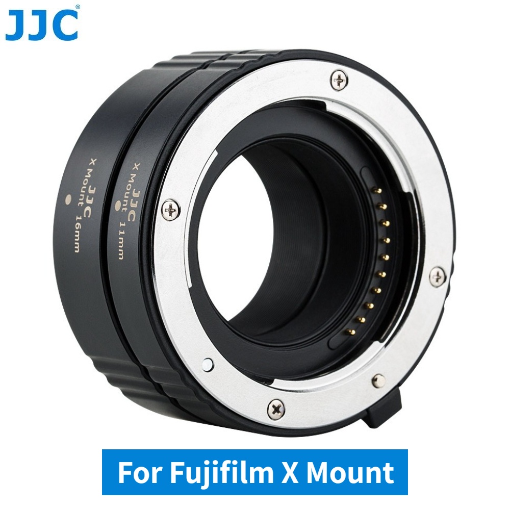 JJC Fujifilm X Mount Auto Focus Extension Tube Set for Macro