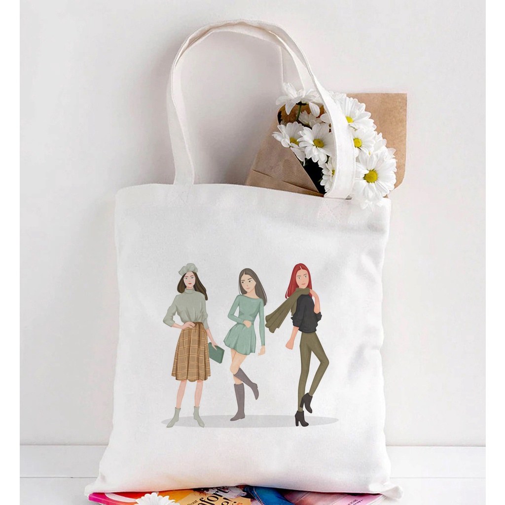FASHION Trendy Expandable Tote Bag for women with Zipper and pocket Shopee Philippines