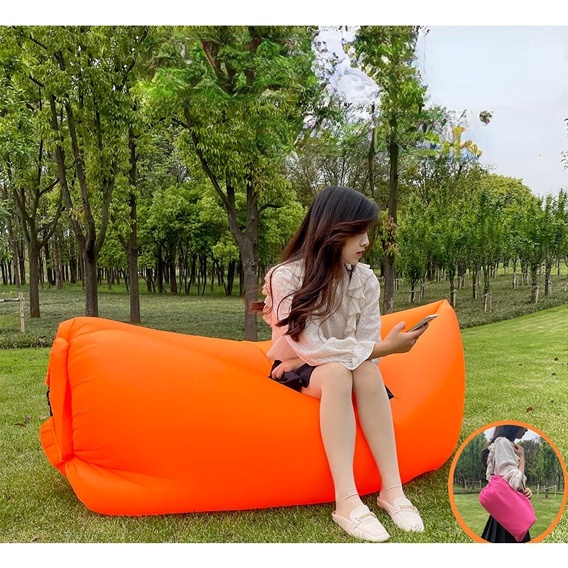 Outdoor Air Sofa Inflatable Lazy Sofa Bags Portable Camping Sofa ...