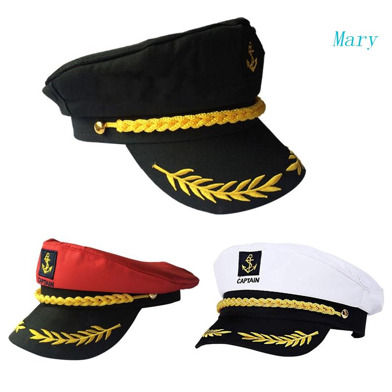 Mary Sailor Hat Yacht Captain Hat Sailor Captain Costume Men Navy ...