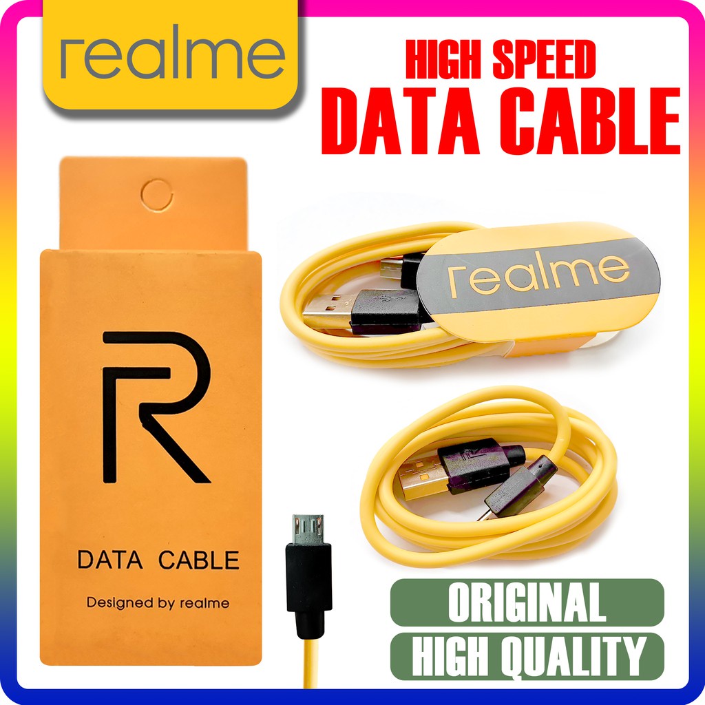 Realme charger Data Micro USB/Type C 2A USB fast charging Cable ...