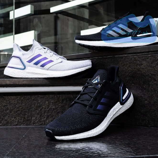 Ultraboost 20 core black/core outlet black/boost blue violet met