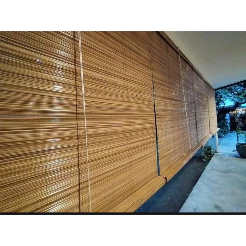 Buri blinds / Curtain Native with roll up | Shopee Philippines