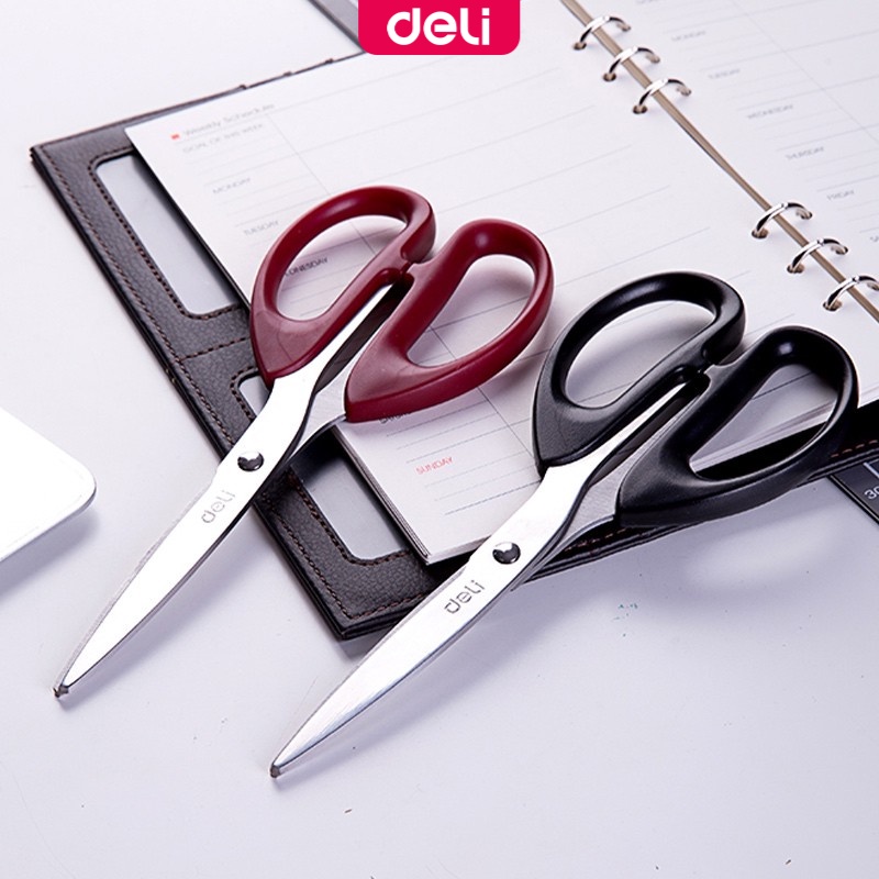 Deli E6009 Multifunction Stainless Steel Scissors Office Scissor ...