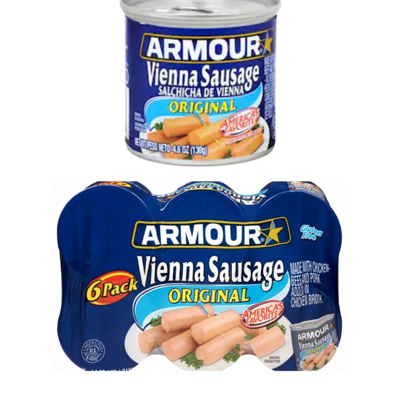Armour Vienna Sausages 6pcs pack Shopee Philippines