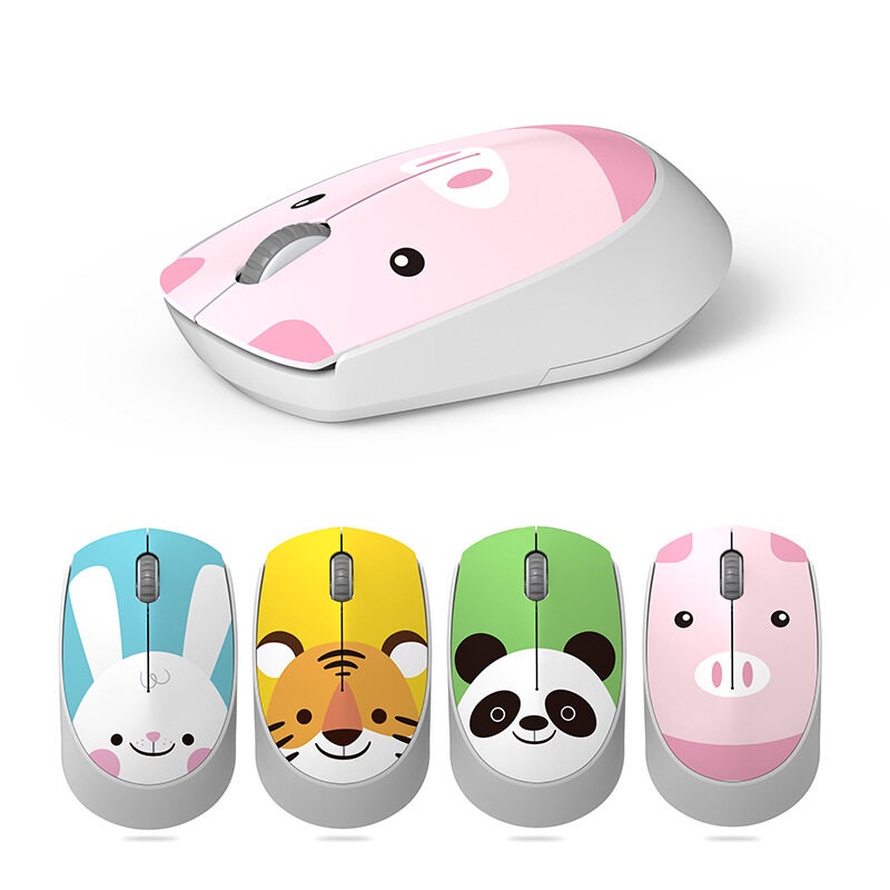 Cartoon Wireless Mouse Desktop Computer Laptop Mouse Female Office ...