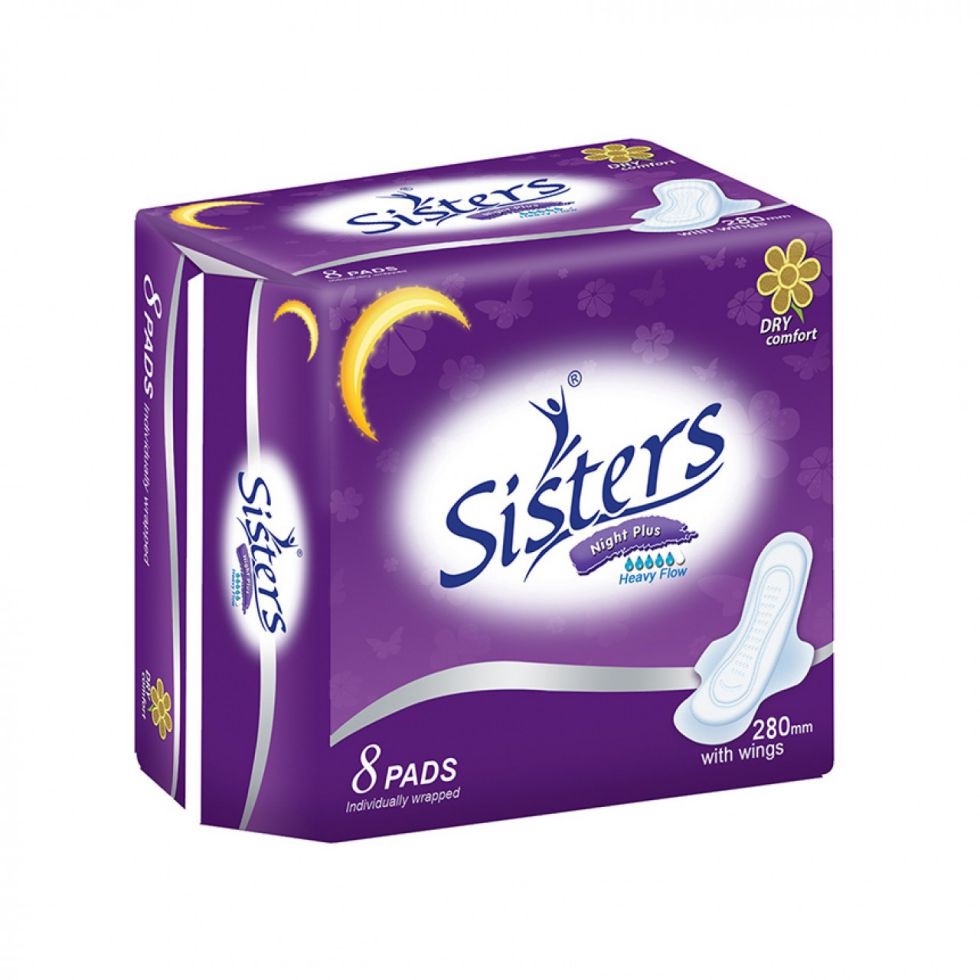 Sisters Sanitary Napkin With Wings Night 8s 280mm Shopee Philippines