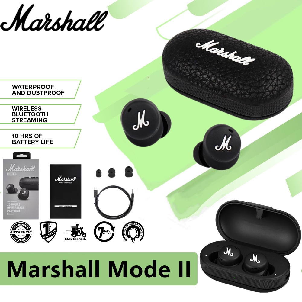 100 Original Marshall Mode II True Wireless Earbuds Noise Cancelling