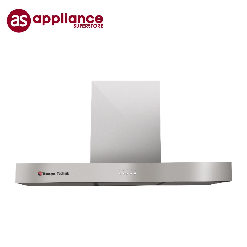 Tecnogas 90cm 1 Motor T-Box Chimney Range Hood Stainless Steel ...