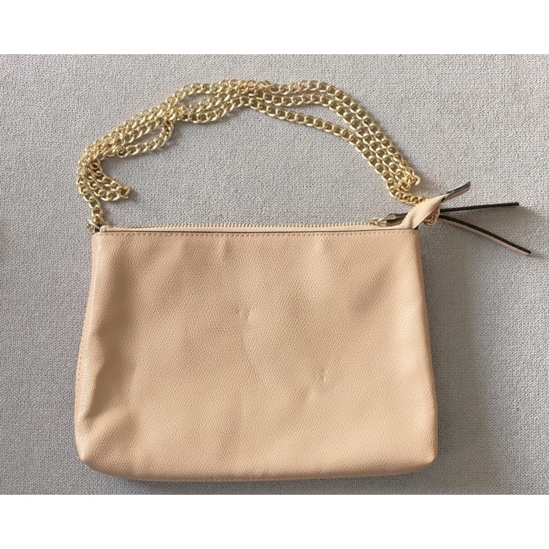 Brand New Auth H&M Chain Crossbody Bag / Nylon Small Shoulder Bag