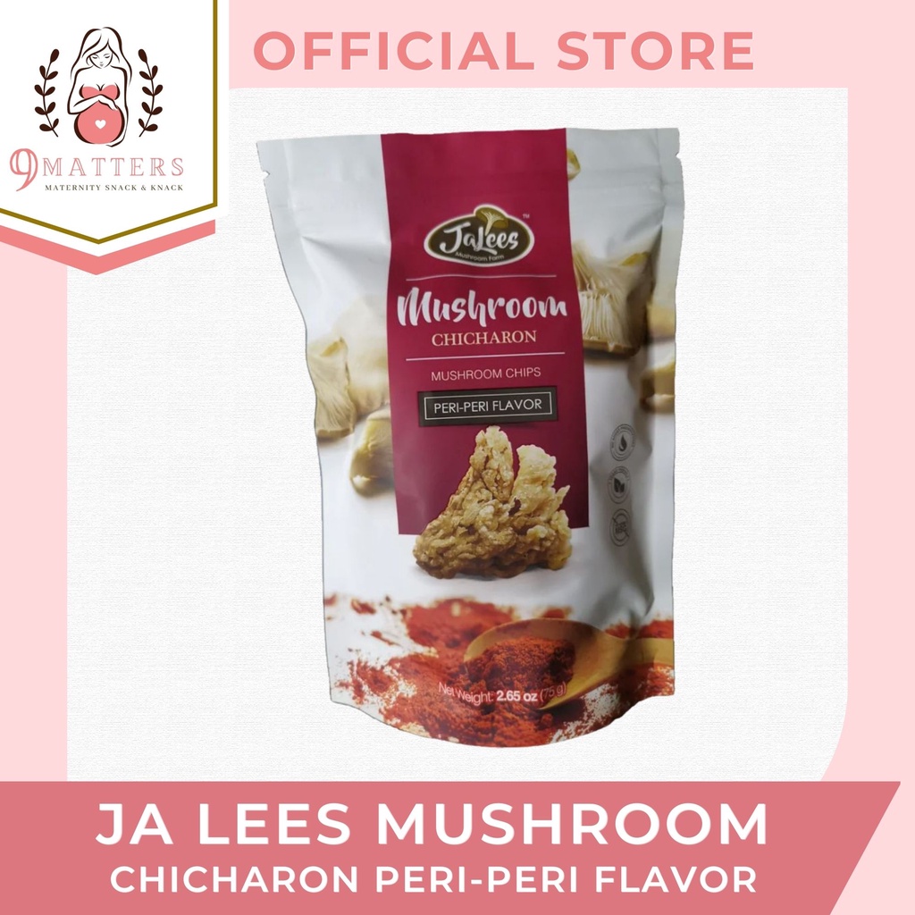 JA Lees Mushroom Chicharon Peri - Peri Flavor 75g | Shopee Philippines