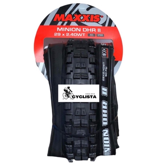 Pneu MAXXIS MINION DHR II 29x2.60 Exo Tubeless Ready Souple Tanwall
