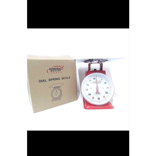 heavy duty general master dial spring 60kg flat scale/timbangan ...