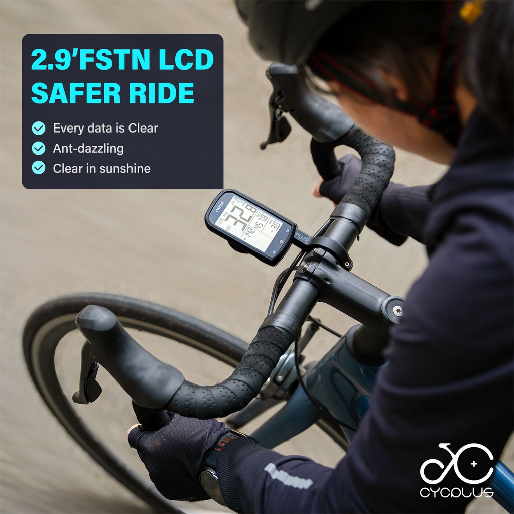 CYCPLUS M1 GPS Bicycle Computer ANT+ Bluetooth Speedometer Wireless ...