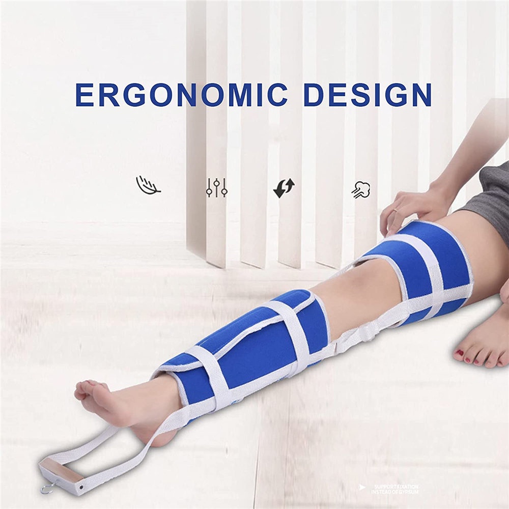 Lower limb traction, leg immobilization straps for medical purposes