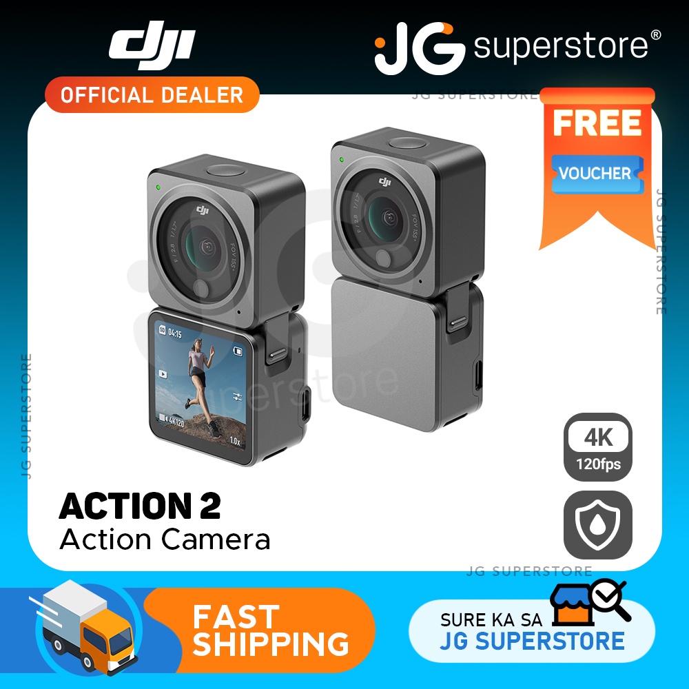 DJI Action 2 Dual Screen / Power Combo 4K 120fps UHD Digital Video