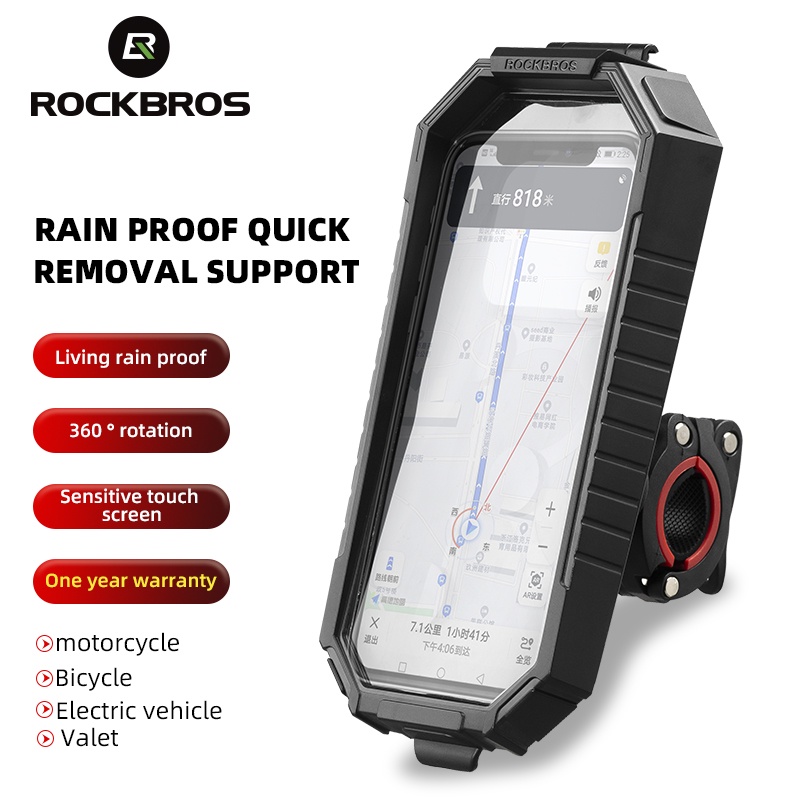 【PH Delivery】ROCKBROS Bike Phone Holder Rainproof Screen Touch Electric