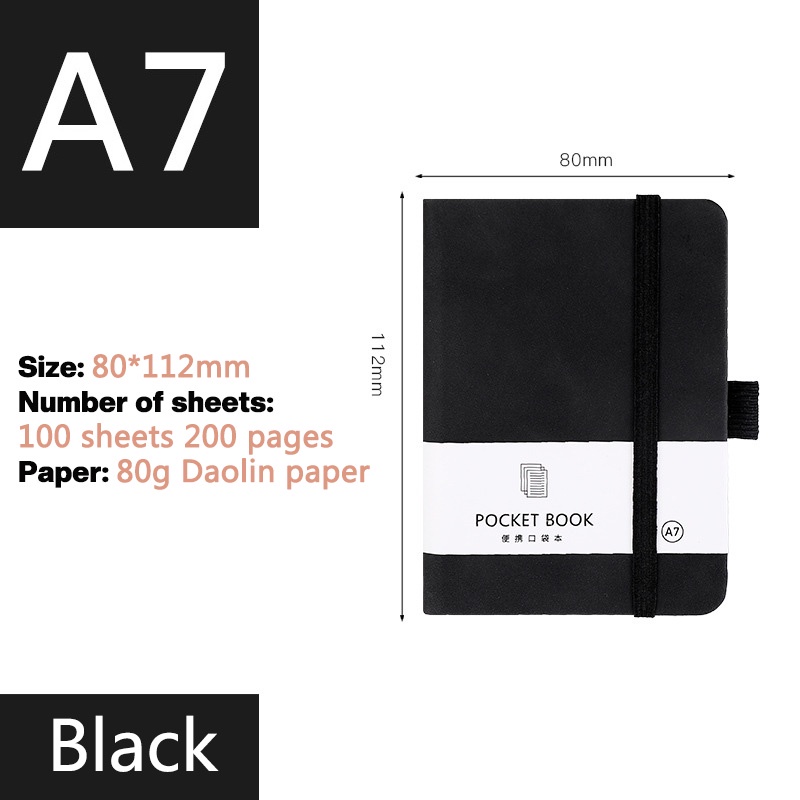 A7 notebook super thick Notepad soft leather simple college students