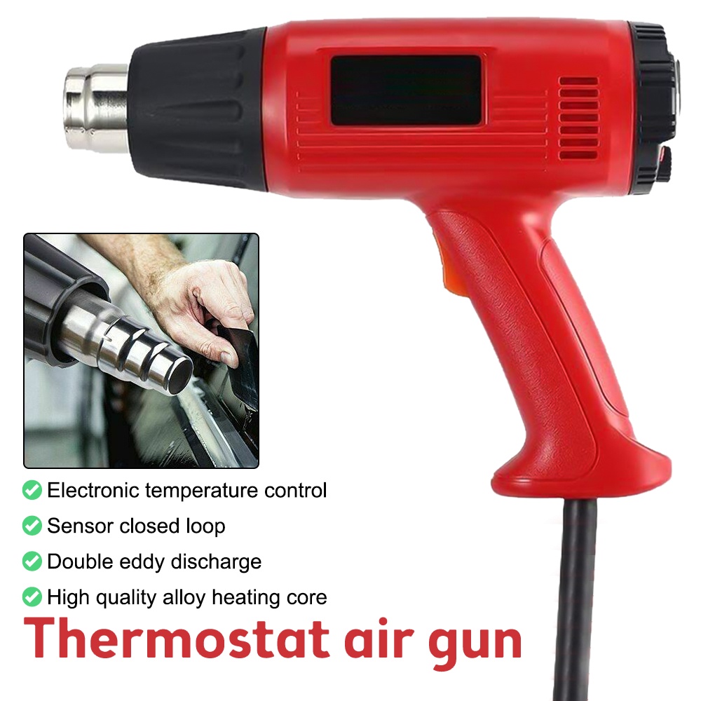 Heat Air Gun 2000W Remove Paint Varnish 4 Nozzles Electronic