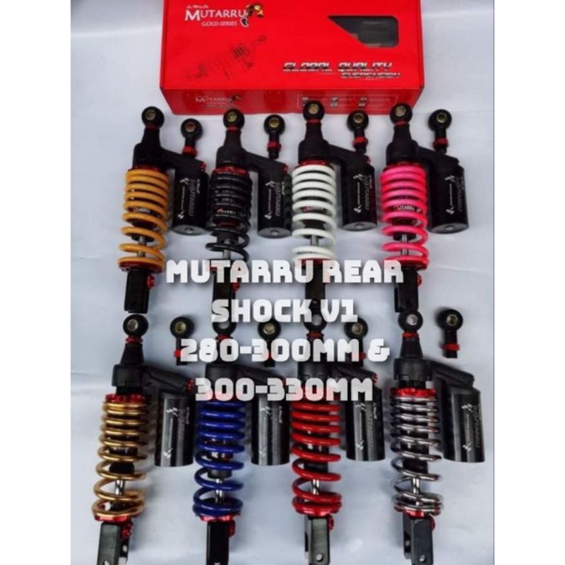 Mutarru Rear shock Black Series For All Mio/Beat/Skydrive/Click (280 ...