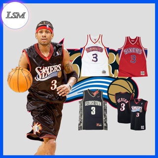 Allen Iverson Philadelphia 76ers Mitchell & Ness Hardwood Classics 1996/97  Hyper Hoops Swingman Jersey - Red